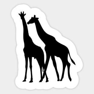 Graceful Giraffes Sticker